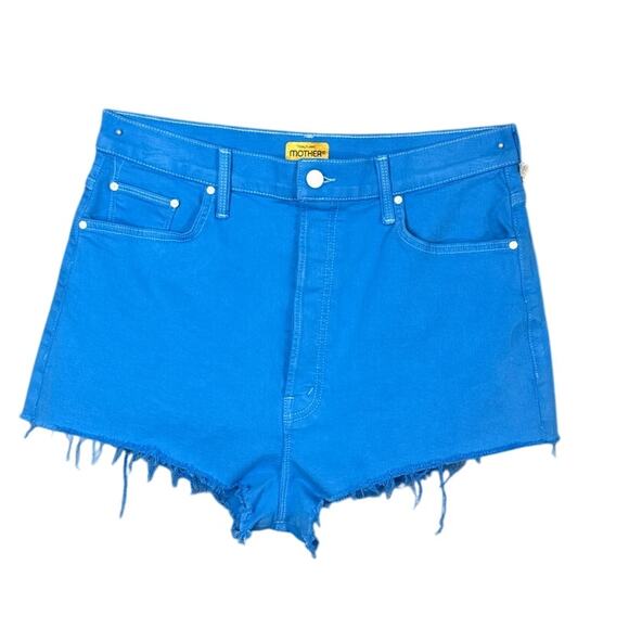 Mother Shorts The Tune Up Bona Fide Fray in Blue Aster Size 33 NWT Designer - Picture 4 of 13
